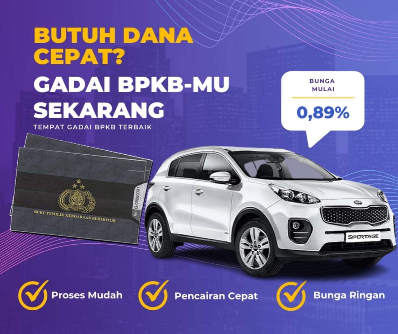 Pinjaman Dana Jaminan Bpkb Mobil Kia Sportage Dapat Pinjaman Berapa? Seperti Ini Simulasinya